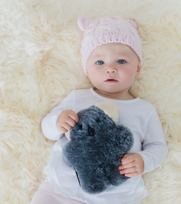 100% sheepskin baby koala flat out bear