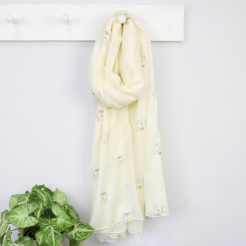 cream scarf