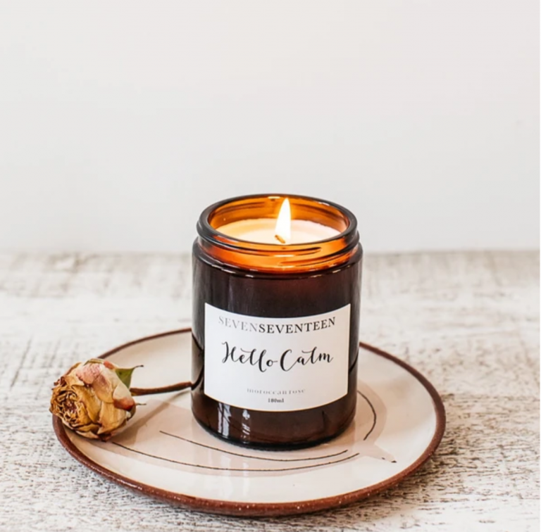 hello calm morrocan rose candle