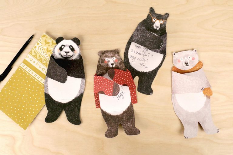 Panda bear notecards