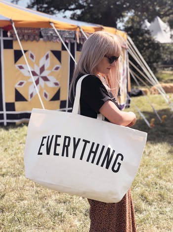 Really big EVERYTHING canvas bag