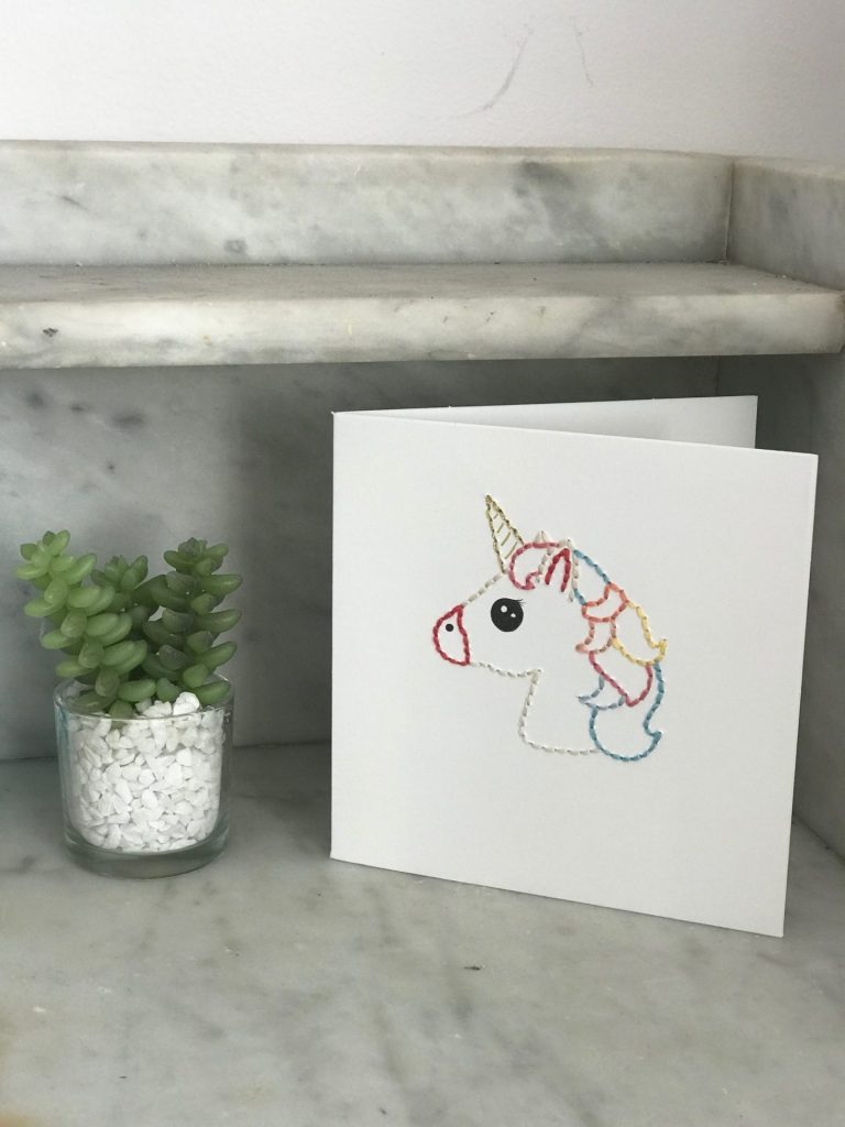 Rainbow Unicorn Card