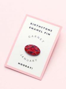 january birth stone pin