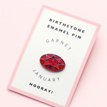 january birth stone pin