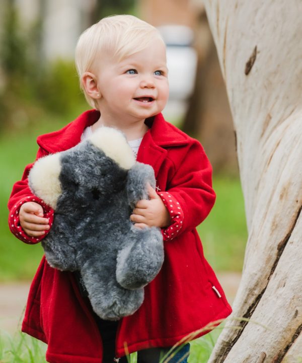 large sheepskin koala flat out bear