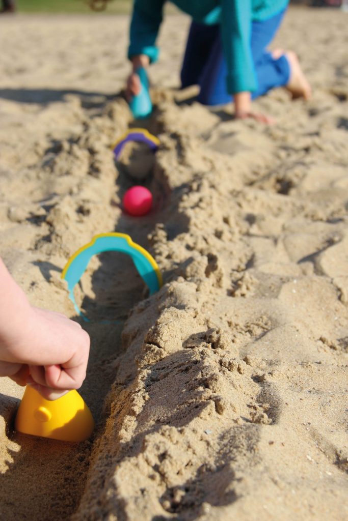 water and sand play