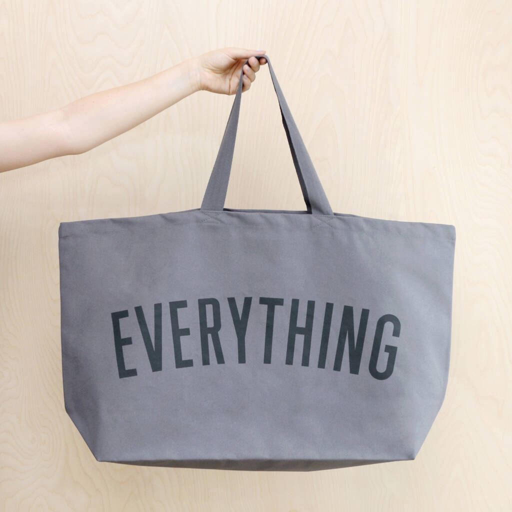 Really big EVERYTHING canvas bag