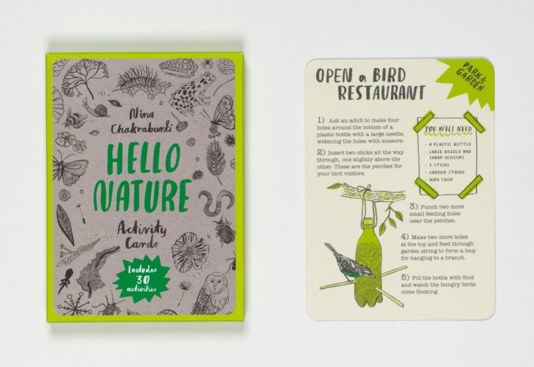 Screen free nature activity cards