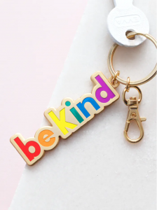 be kind rainbow keyring