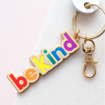 be kind rainbow keyring