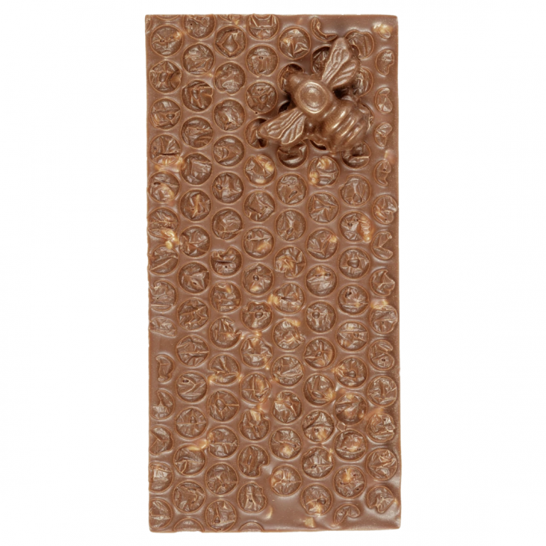 handmade bee chocolate with honeycomb