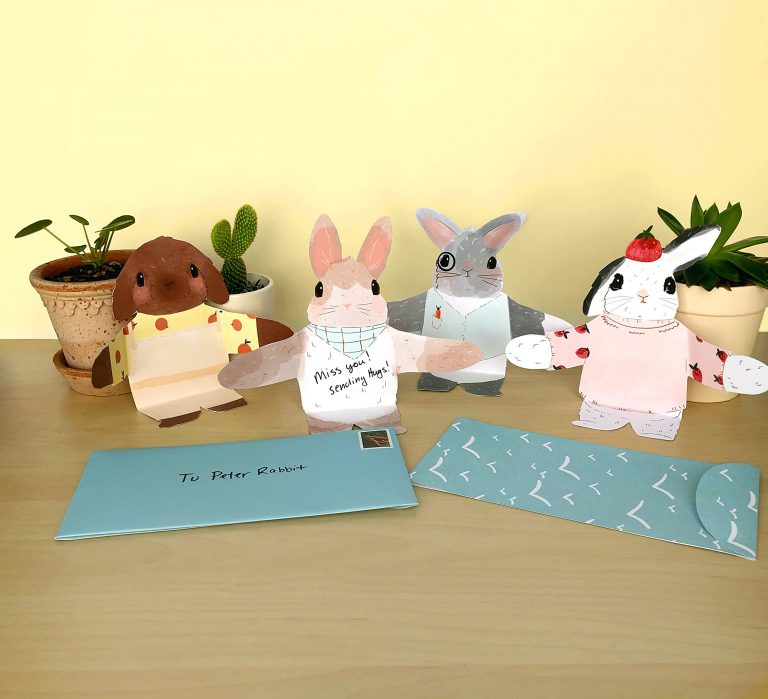 Snuggle Bunny Notecards