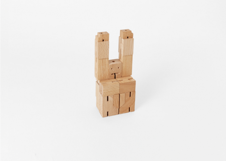 wooden robot toy