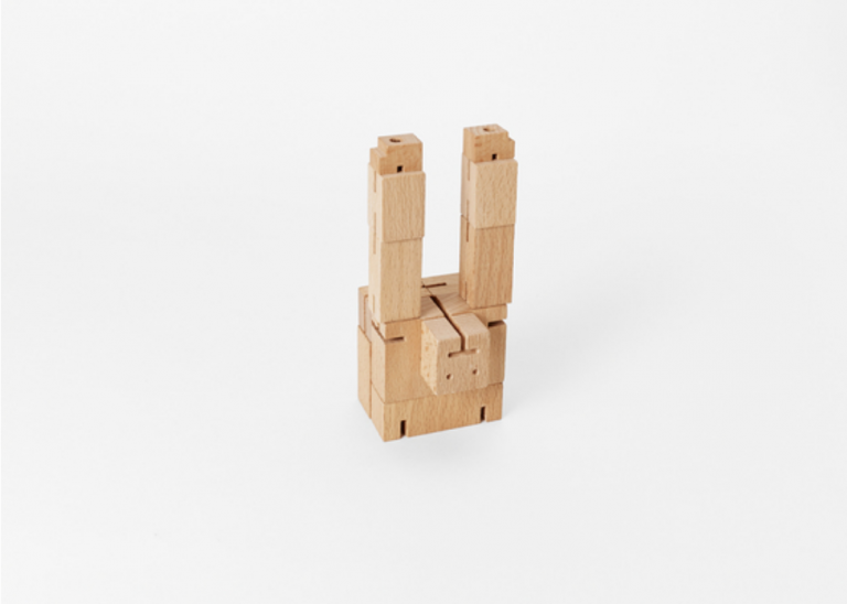 wooden robot toy