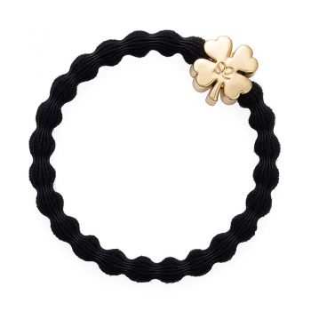 black lucky clover bangle band