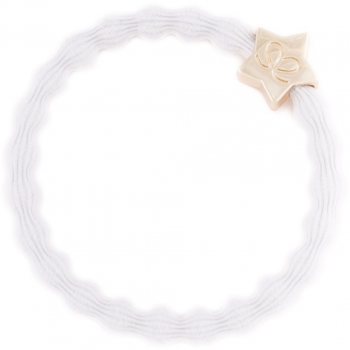 ivory bangle band hair tie