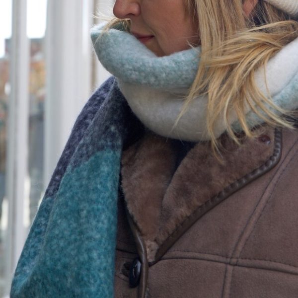 blue blanket scarf