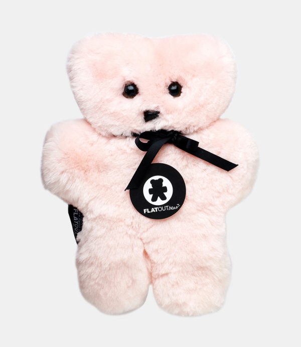 pink sheepskin flat out bear