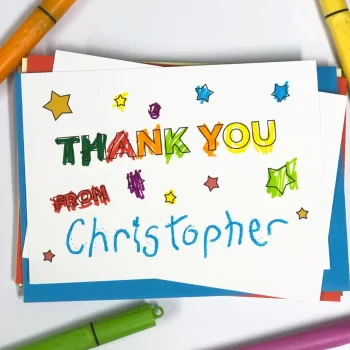 Personalised Children's Thank You Cards