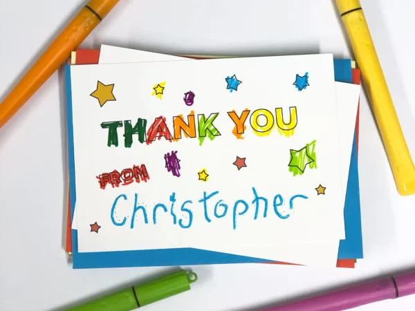 Personalised Children's Thank You Cards