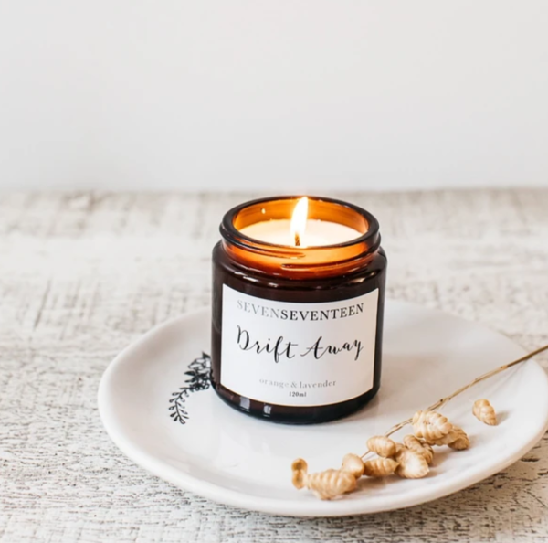 Drift Away candle from SevenSeventeen