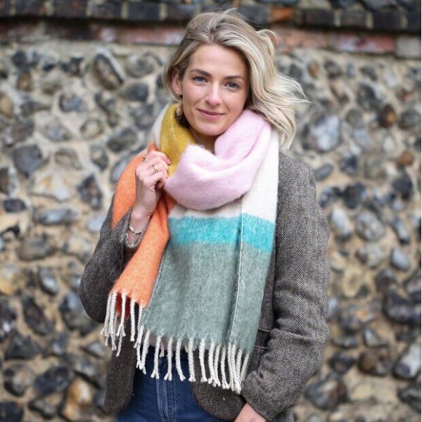 colourful blanket scarf