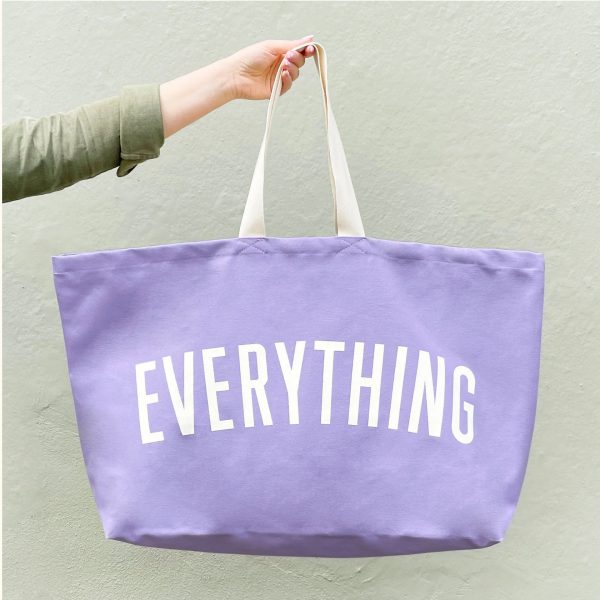 lilac everything bag