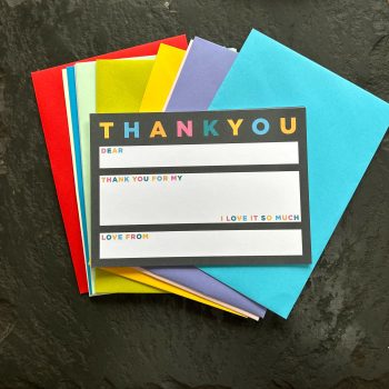 Neon Thank You Cards