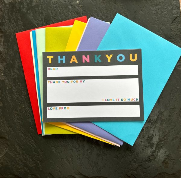 Neon Thank You Cards