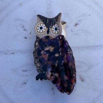 Owl Hair Claw Clip