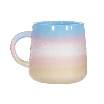 Pink and blue ombre mug