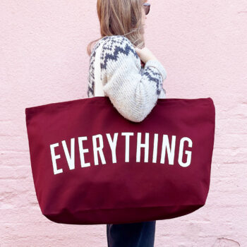 Burgundy Everything bag