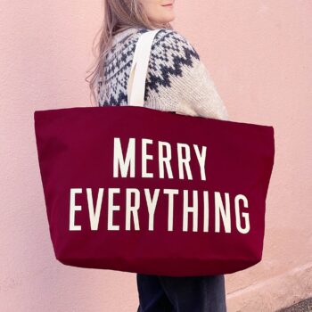 Merry Everything Burgundy Bag